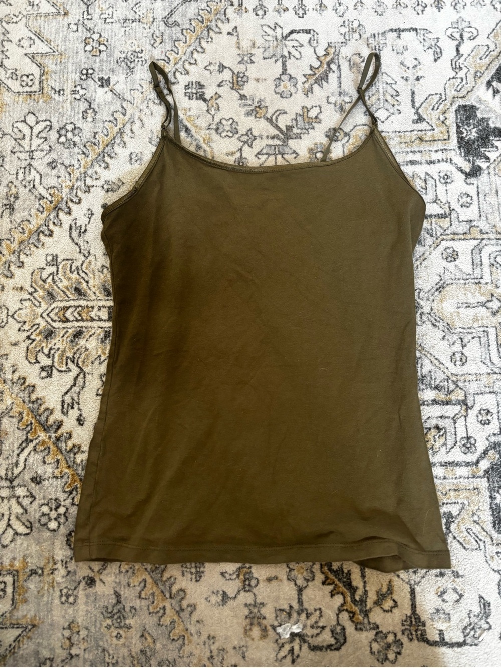 Women's Olive Green Spaghetti-Strap Camisole